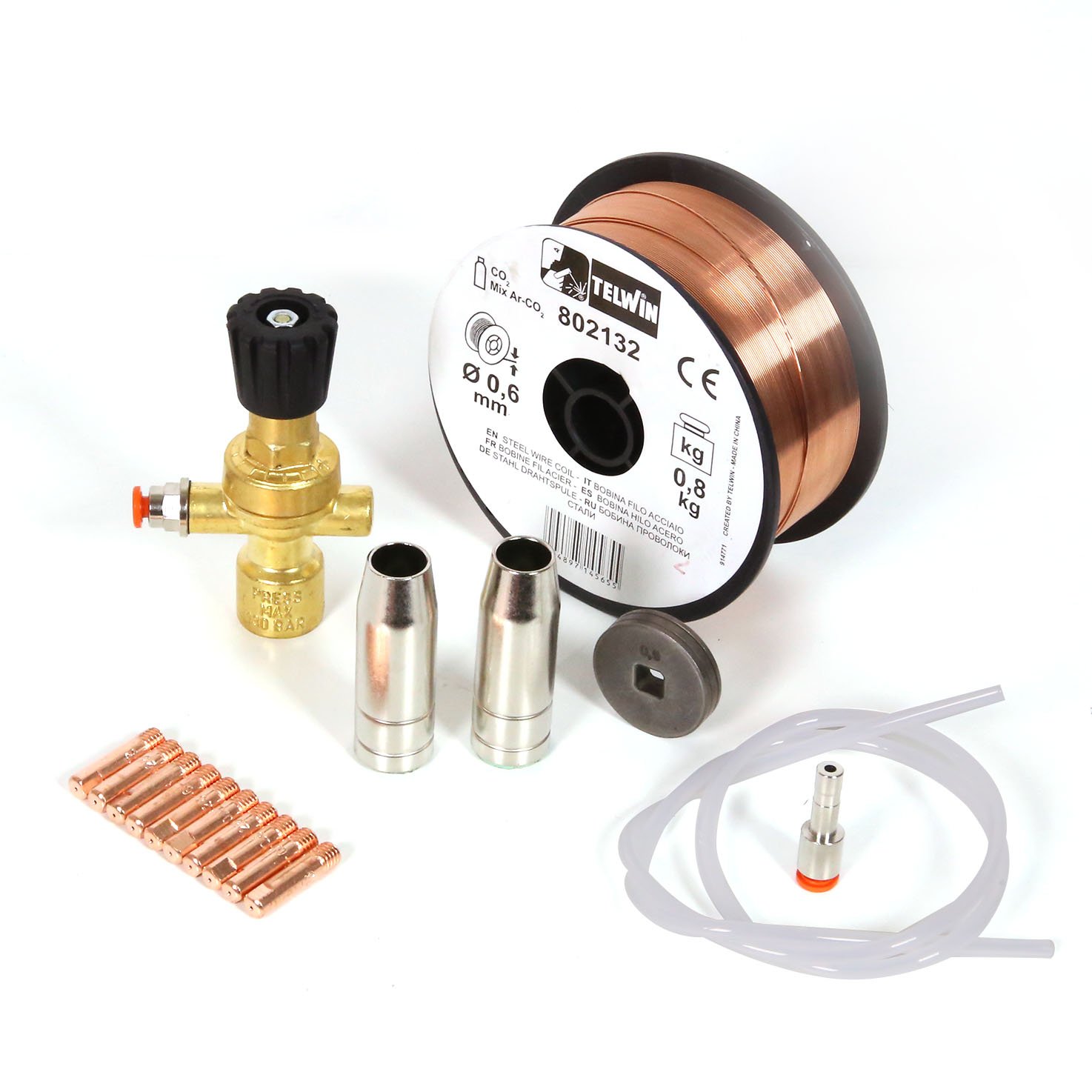 Telwin 802147 Soldering Kit Steel Losing Cylinder for Mig-Mag, 0.1 V, Multicolor, Steel - to lose