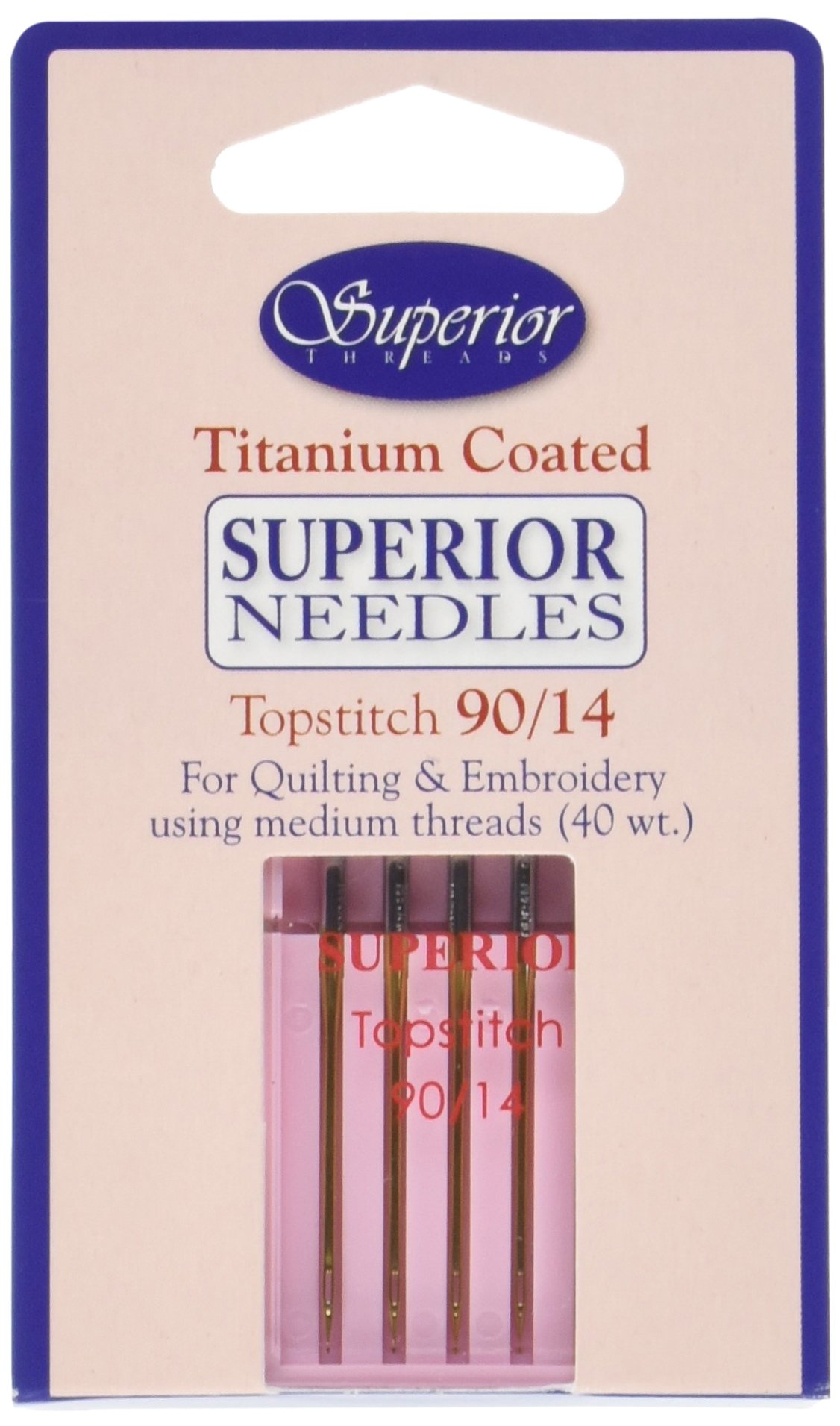 Superior Threads 1329014 5 Count Topstitch Machine Needle, 90/14"