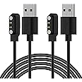 Bicmice Smart Watch Charger for VeryFitPro Letsfit Wyze YAMAY Umidigi SW023 ID205L SW021 ID205U ID205S SW025 Uwatch 3S 3 2 2S Magnetic USB Charging Cable