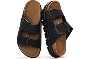 Project Cloud Genuine Leather Platform Sandals Women Footwear - Wedge Chunky Sandals Womens sandals with Memory Foam Insole and Cork Footbed (GREECECHUNKY)