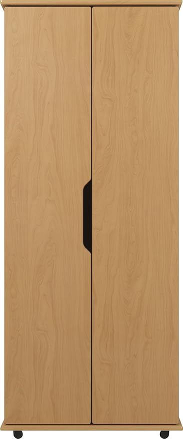 Beech Double Wardrobe 2 Door Ready Assembled Rio Modern Bedroom