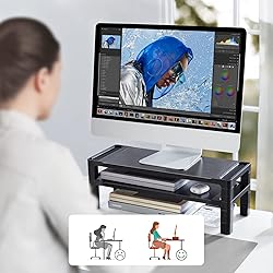 HUANUO Monitor Stand Computer Riser, Monitor Stand