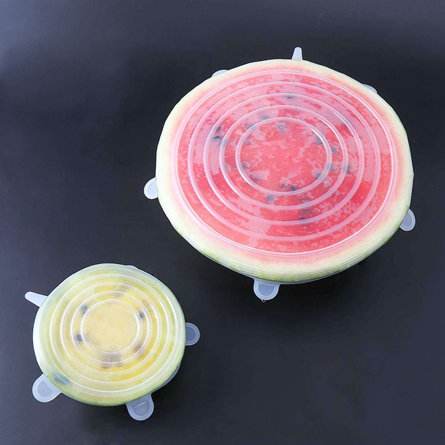 Silicone Stretch Lids set of 6 pack multi size lids fits 2.6"- 11" for foods, bowls, Jars, Cups, Pots, Mugs covers 5 Silicone Stretch Lids set of 6 pack multi size lids fits 2.6"- 11" for foods, bowls, Jars, Cups, Pots, Mugs covers - Image 6