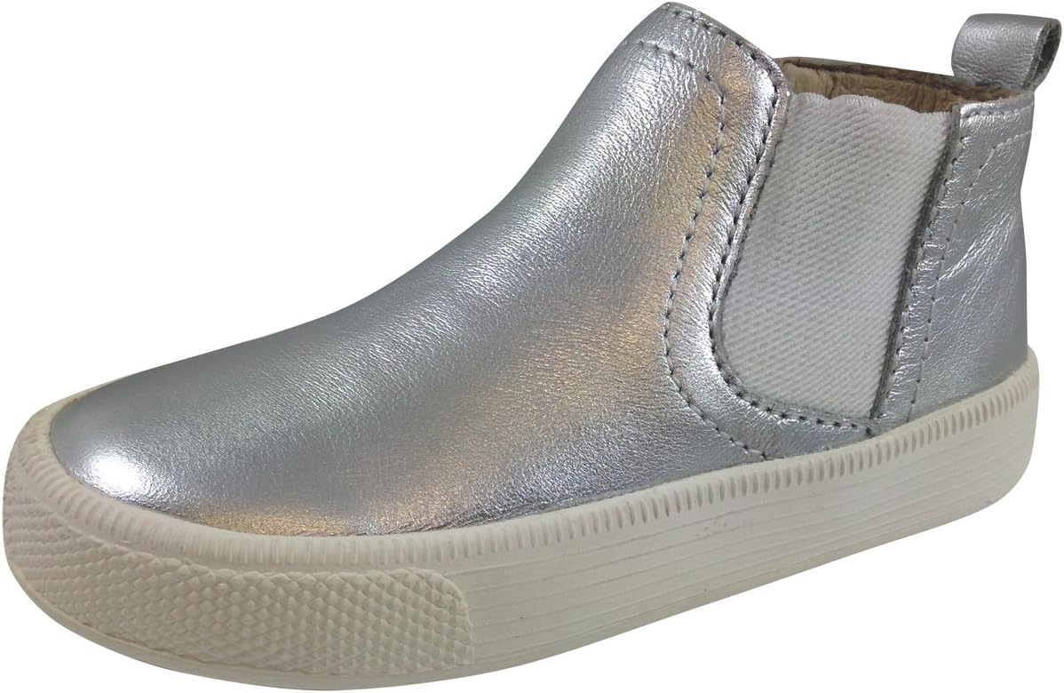 Old Soles Kid's Local Leather Slip On High Top Sneaker Shoe