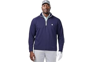 Izod Mens Big & Tall Swingflex Golf Pro Mesh Quarter Zip Long Sleeve ShirtPullover Sweater