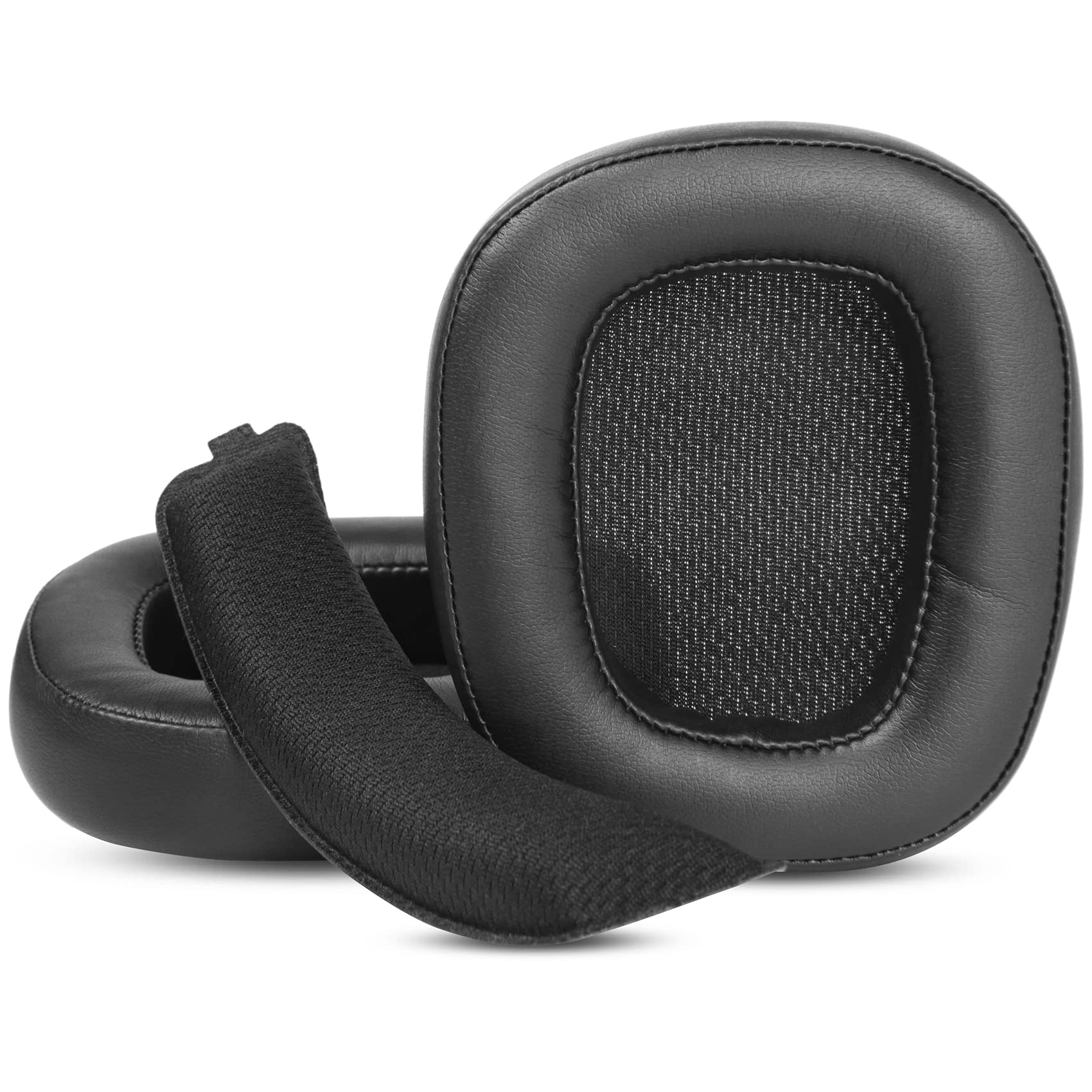 G935 Replacement Earpads Cups Cushions Headband Compatible with Logitech G935 G635 G933 G633 Wireless Gaming Headset Earmuffs Foam (PU Leather+Headband)
