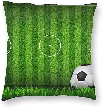 LiBei Funda de Cojín,Zona de Juegos de fútbol de Campo de Hierba Verde