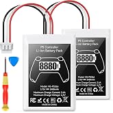Kosker PS5 Controller Battery Replacement Kit Compatible with PlayStation 5 Original Controller, 8880mWh High Capacity PS5 Controller Battery with Extra Repair Tools Kit for Extended Gaming, 2 Packs