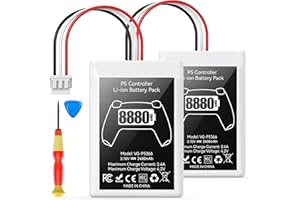 KOSKER 2 Packs PS5 Controller Battery, 8880mWh High Capacity PS5 Controller Battery Replacement, Reliable PS 5 Battery, PS5 Batteries Pack for Extended Gaming, PS 5 Rechargeable Batteries Pack