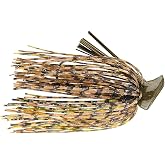 Buckeye Lures 1/2 Oz Flat Top Finesse Jig with Premium Skirting &amp; Rubber Skirt Collar Durable Versatile Fishing Bait