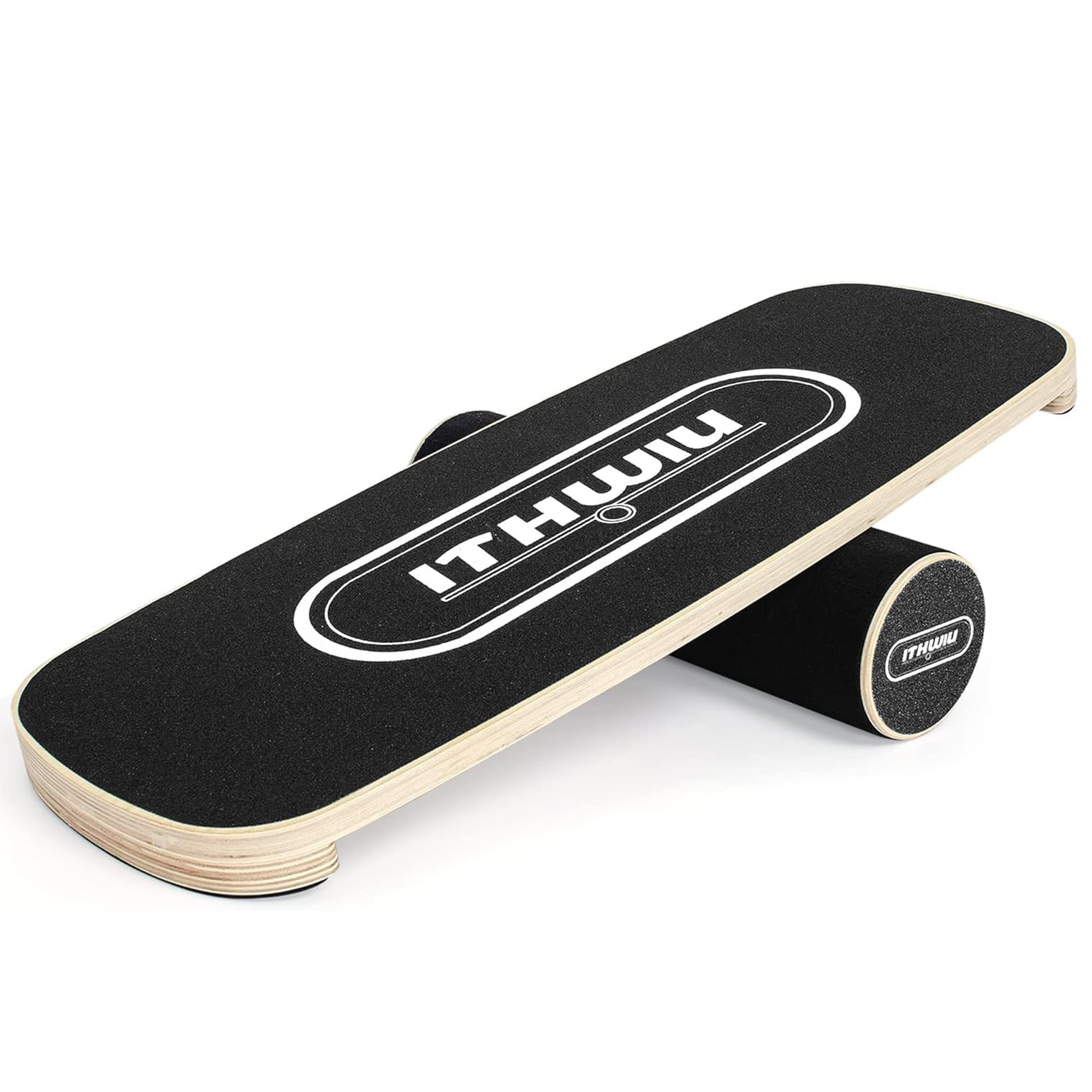 OUUTMEE Balance Board Trainer with Roller for Balance, Wooden Balance Board, Wooden Trainer board for Functional Training, Stability and Core Strength