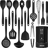 Silicone Cooking Utensils Set - 446°F Heat Resistant Kitchen Utensils,Turner Tongs,Spatula,Spoon,Brush,Whisk.Kitchen utensil 