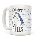 Grumpy Gills Shark 15 OZ Coffee Mug by LookHUMAN