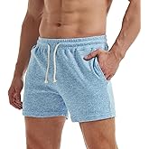 AIMPACT Mens Athletic Sweat Shorts 5 Inch Elastic Waist Casual Pajama Short with Pocket Gym Workout Short Shorts for Men