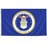 Annin Flagmakers U.S. Airforce Military Flag USA-Made to Official Specifications, Officially Licensed, 3 x 5 Feet (Model 439010)