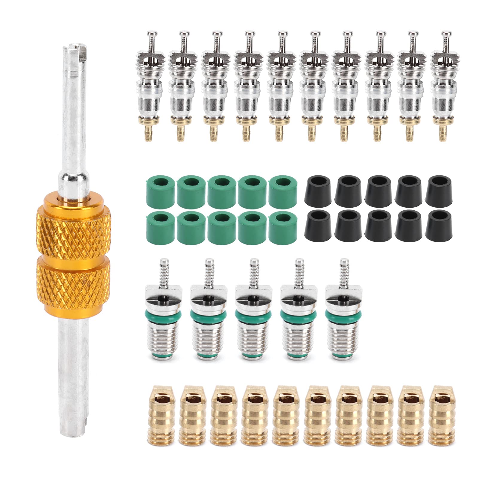 Mua Air Conditioner Valve Core, 46PCS/Set Schrader Valve Cores