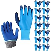 Handepo 15 Pairs Waterproof Winter Work Gloves for Men and Women Thermal Insulated Freezer Gloves for Work Under Zero Ice