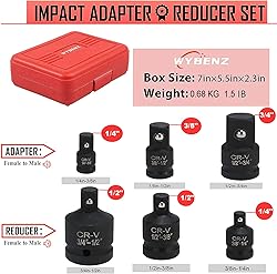 WYBENZ 6PCS Impact Socket Adapter and Reducer