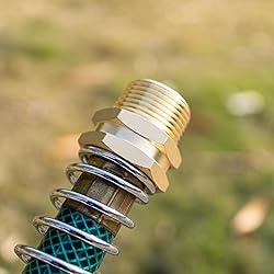 RouLiPouLi Brass Garden Hose Adapter, 3/4" GHT