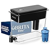 Brita 27 Cup Elite Filter Dispenser, Reduces 30+ Contaminants including Lead and Microplastics, Filter lasts 6 months, UltraM