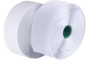 LLPT Hook and Loop Tape 2 Inch x 23 Feet Each Roll Heavy Duty Adhesive Industrial Strength Hook Loop Strip Mounting Tape for 