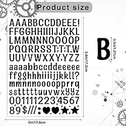 4680 Letter Stickers 30 Sheets Alphabet Stickers