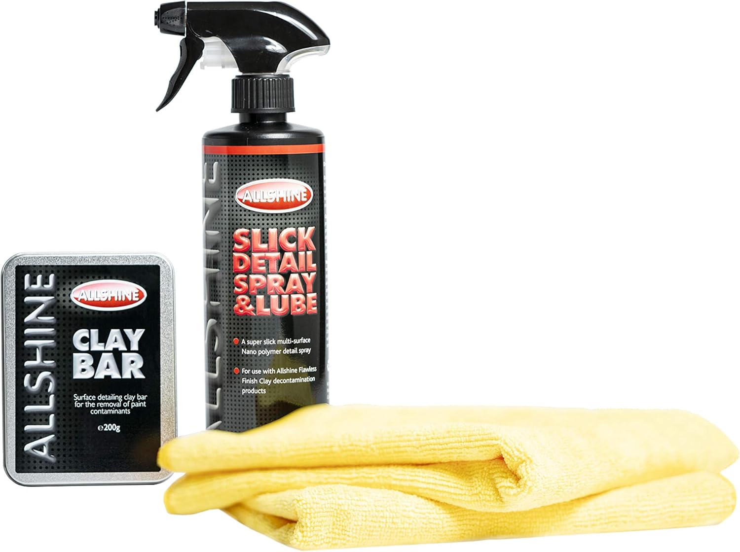 All Shine 200g Complete Clay Bar Kit, Includes Spray Lubricant and Two