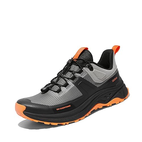 NORTIV Men's Lightweight Hiking Shoes Quick Laces Outdoors