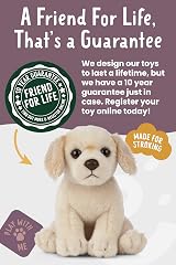 Living Nature Golden Retriever Puppy Plush Toy 15cm Eco Friendly view 7