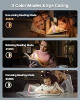Mexllex Rechargeable Book Reading Light with 3 Color Temp 5 Brightness Levels view 2