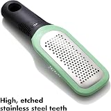 OXO Good Grips Etched Stainless Ginger Garlic Grater Green Spices view 3