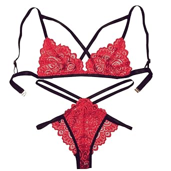 plus size red lace underwear