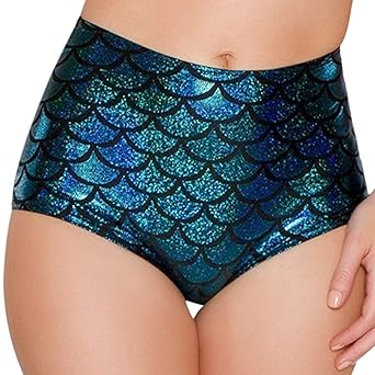 LAEMILIA Damen Unterwäsche High Waist Dessou Schuppen Schlangenhaut Muster Reizvoll Frauen Unterhose