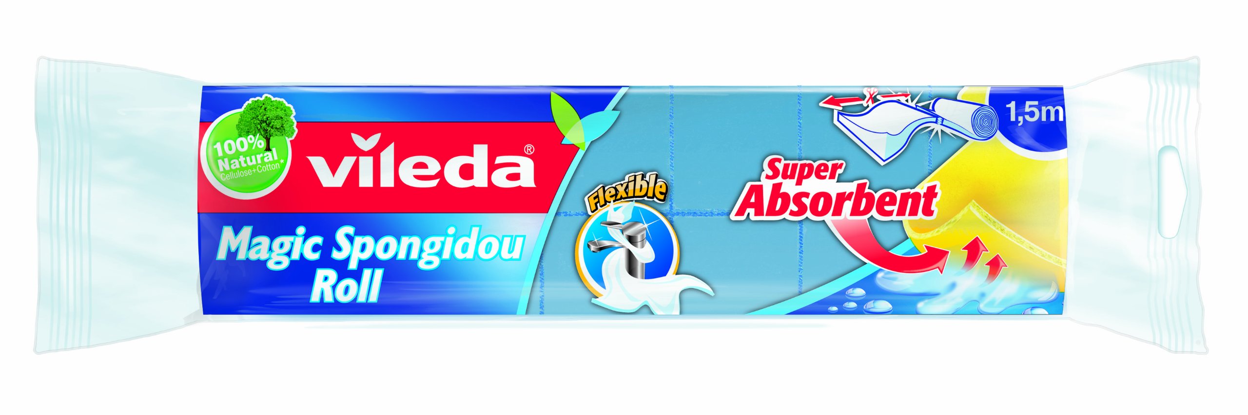 AZ FLAG Vileda Magic - Roll of Wipes, 1.5m