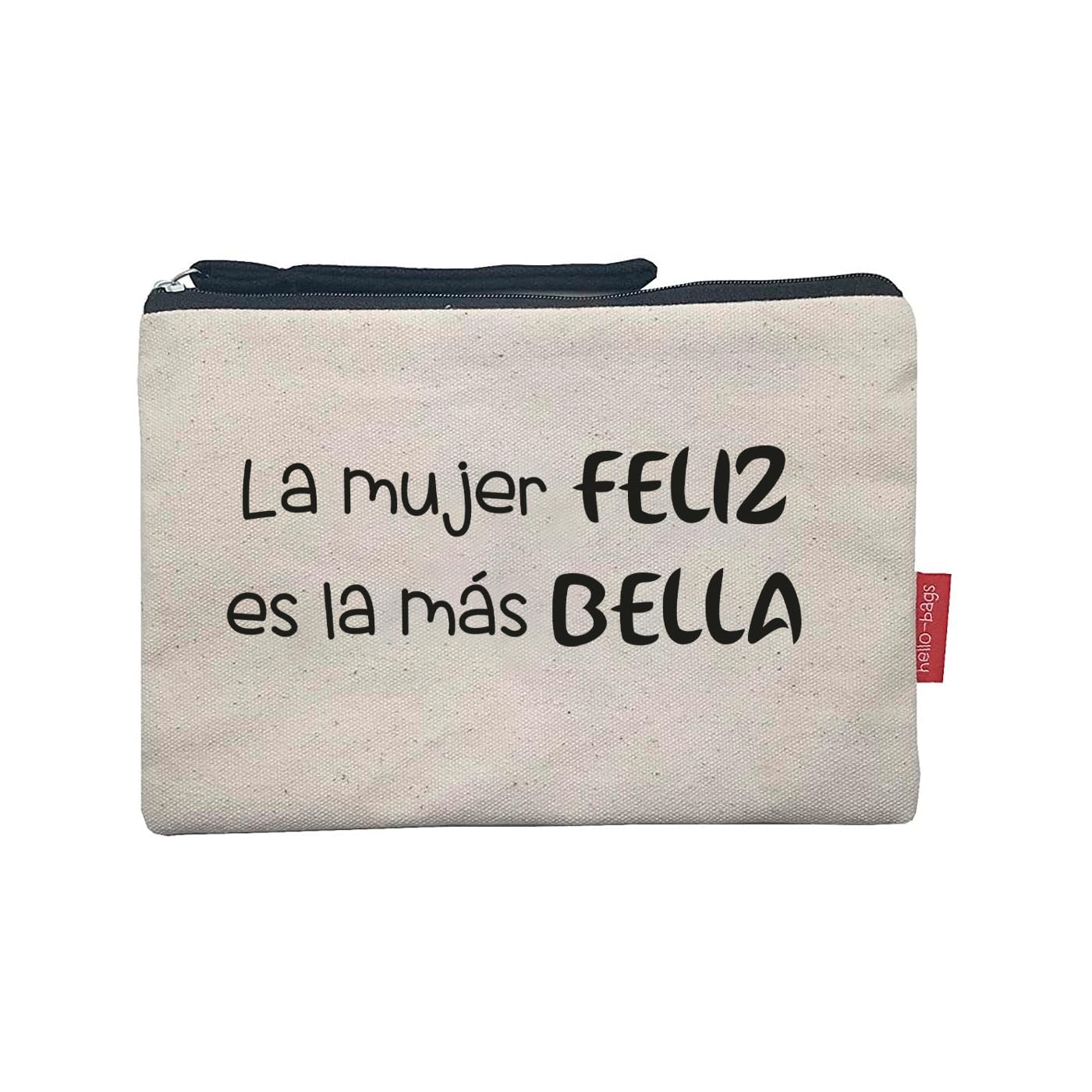 Econanos Hellobags2019 Canvas & Beach Tote Bag, 23 cm, White (Blanco)