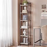 Hzuaneri Bookcase Bookshelf, Narrow Book