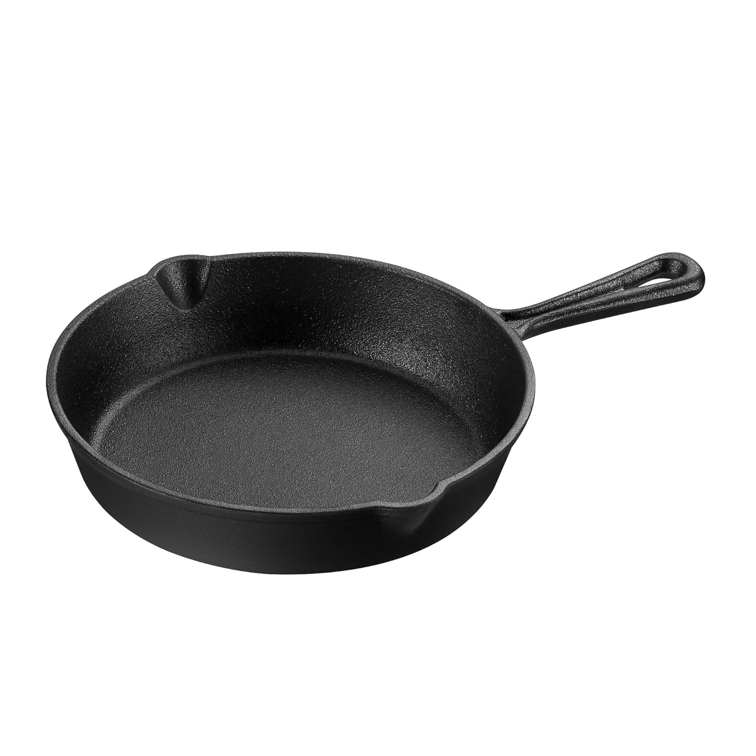 Unicook Cast Iron Skillet 8 Inch, Round Pre-Seasoned Frying Pan for Home, Outdoor Cooking, Frying, Searing and Baking, Small