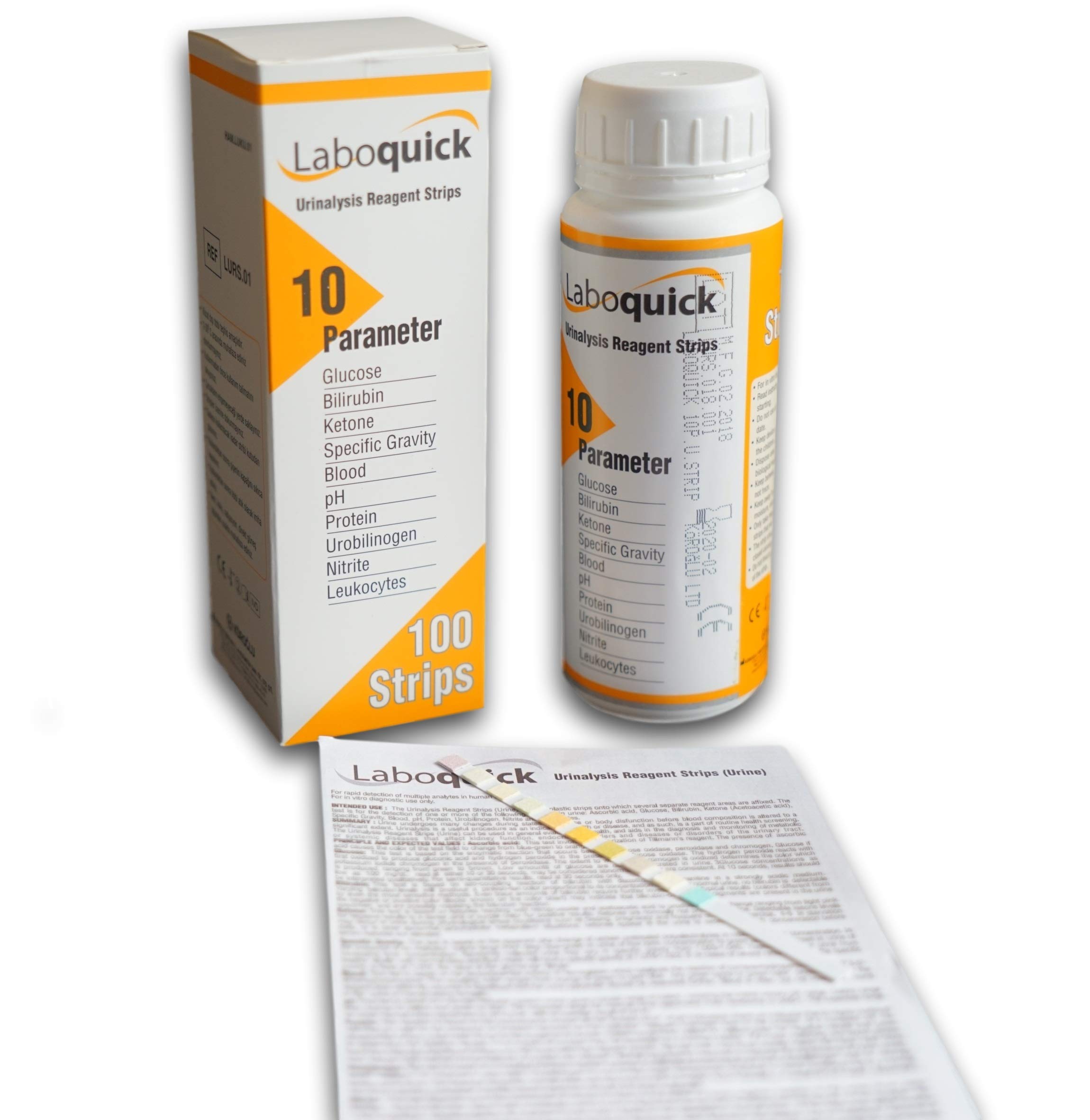 LABOQUICK 10 Parameter Urinalysis Multisticks Urine Strip Test Stick