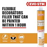 EVO-STIK Decorators Caulk White Low-Movement Gap Filler Fast-Drying view 3