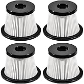KingBra 4Pcs Replacement HEPA Filters Cordless Vacuum Cleaner Filters Compatible with Moosoo K24