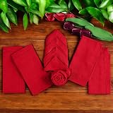 Penguin Home Hemstitched Pure Cotton Washable Oversized Napkins 6 Pack 50x50 view 5