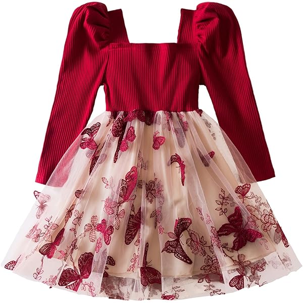Amazon.com: HNXDYY Flower Girl Party Tulle Dress Puff Long
