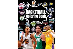 Basketball Stars Coloring book: Containing stars and every team logo for Adults, teens and kids