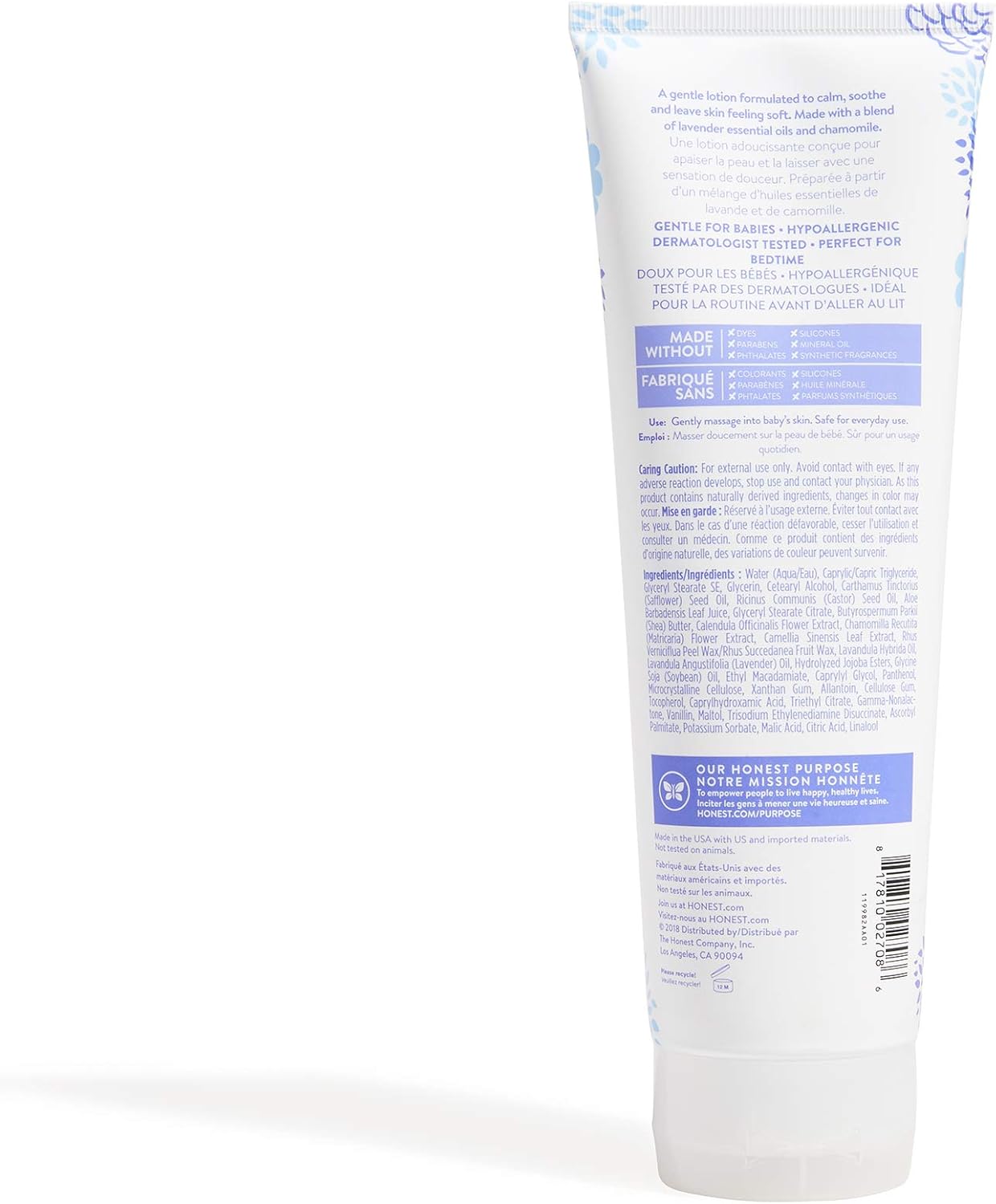 honest company lavender lotion