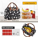 HOMESPON Insulated Lunch Bag for Work Daisy Pattern 27x21x15cm view 4