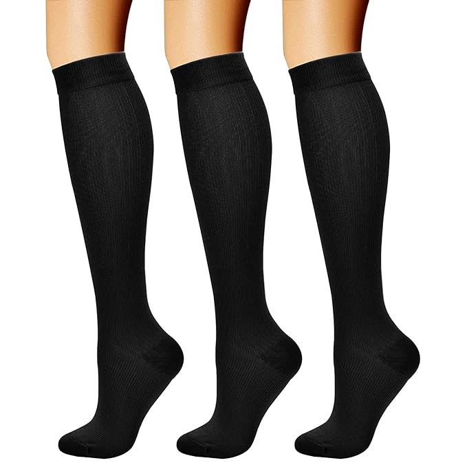 Socks 5 Pairs Knee High Graduated Support Socks Sport Stockings for Boy