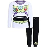 Disney Toy Story Woody and Buzz Lightyear Boys Long Sleeve Shirt and Pants Set for Toddler and Little Kids