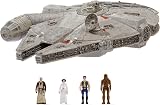 Jazwares Star Wars Millennium Falcon 9-Inch Assault Class Vehicle with Four view 1
