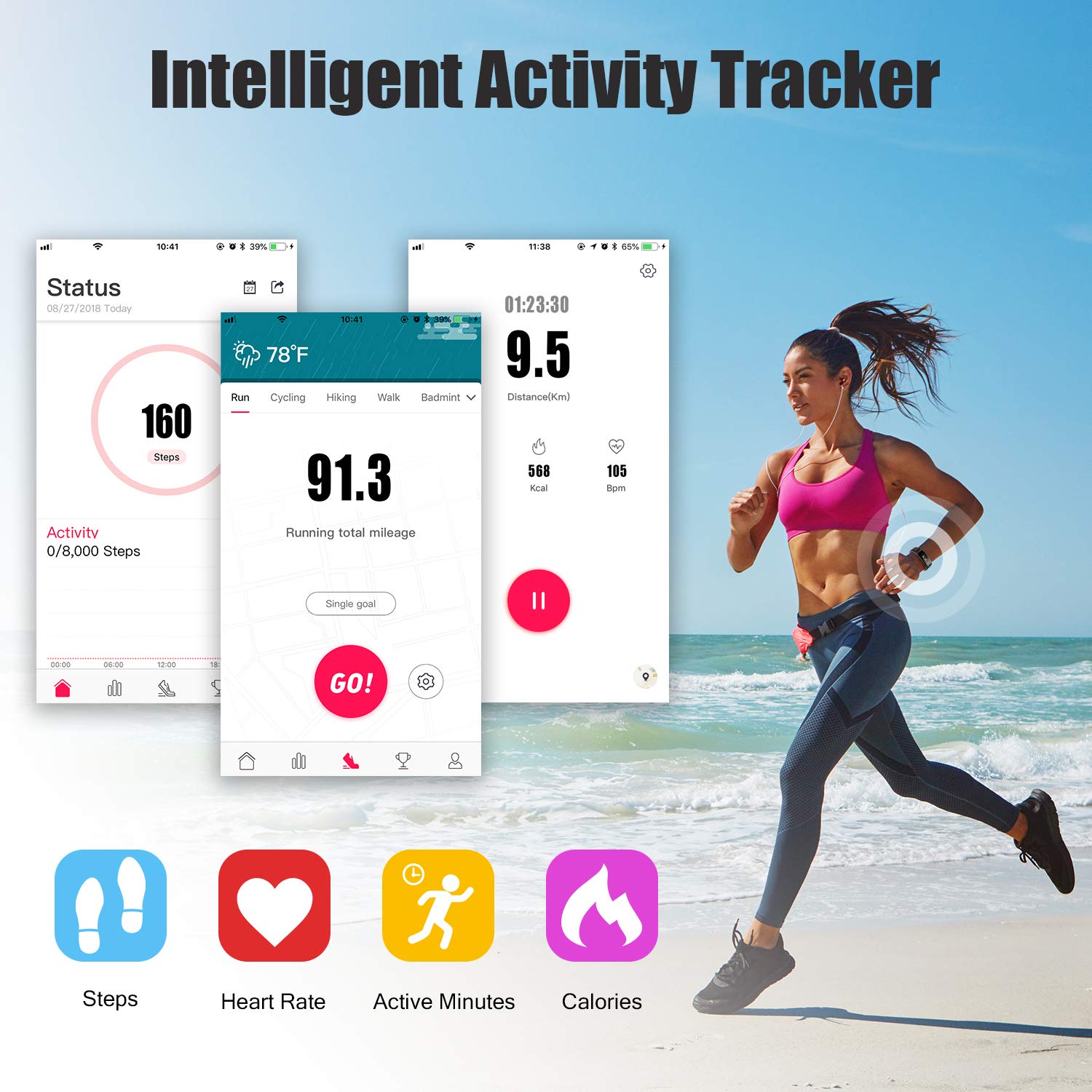 Letsfit Fitness Tracker for Men Women Kids