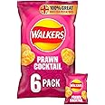 Walkers Crisps - Prawn Cocktail (6x25g) Pack of 3